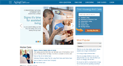 Desktop Screenshot of agingcare.com
